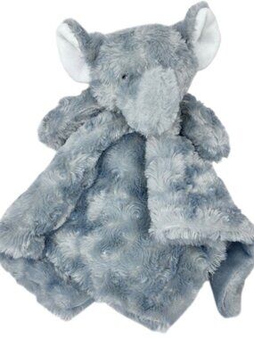 Necessities TenderTyme Plush Grey Swirl Elephant Lovey Snuggy Security Blanket
